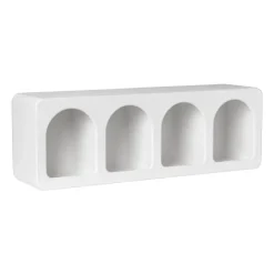 Xenos 4 vakkenkast Zaha organic - MDF - wit - 20x60x15 cm- Vakkenkasten|Wandkasten