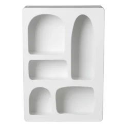 Xenos 5 vakkenkast Zaha organic - MDF - 65x45x15 cm- Vakkenkasten|Wandkasten