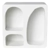 Xenos 3 vakkenkast Zaha organic - MDF - wit - 30x30x15 cm- Vakkenkasten|Wandkasten