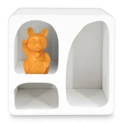 Xenos 3 vakkenkast Zaha organic - MDF - wit - 30x30x15 cm- Vakkenkasten|Wandkasten