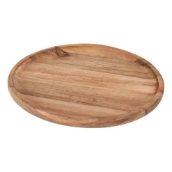 Xenos Acacia tray rond - ø22 cm- Borrelplanken|Kaarsenplateaus