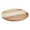 Xenos Acacia tray rond - ø28 cm- Borrelplanken|Kaarsenplateaus