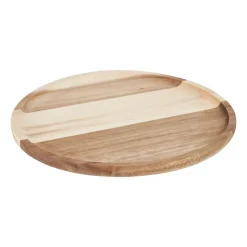 Xenos Acacia tray rond - ø28 cm- Borrelplanken|Kaarsenplateaus