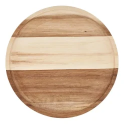 Xenos Acacia tray rond - ø28 cm- Borrelplanken|Kaarsenplateaus