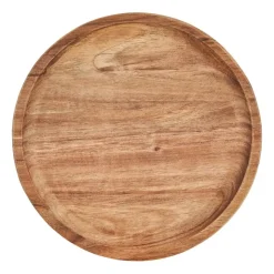 Xenos Acacia tray rond - ø16 cm- Borrelplanken|Kaarsenplateaus