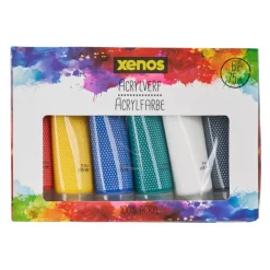 Xenos Acrylverf - 6 kleuren- Verf