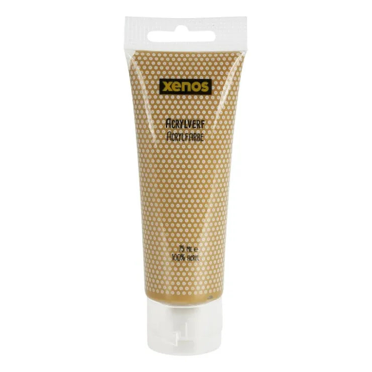 Xenos Acrylverf goud - 75 ml- Verf