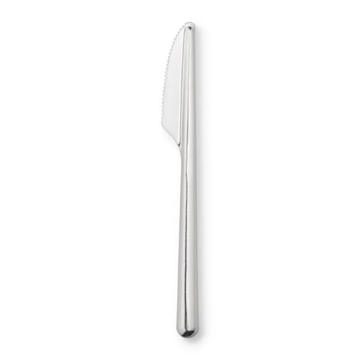 Xenos Amefa RVS messen - zilverkleurig - 20 stuks- Wegwerpservies