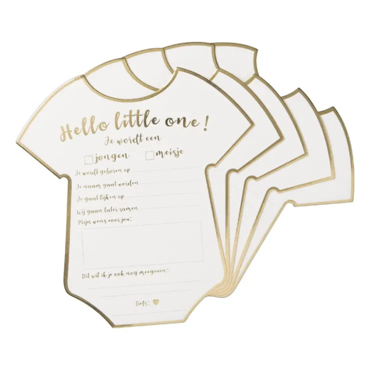 Xenos Babyshower invulkaarten - set van 10- Babyshower