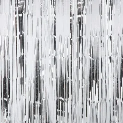 Xenos Backdrop - zilverkleurig - 180x200 cm- Backdrop|Verjaardagen
