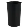 Xenos Badkamer beker metaal - zwart - ⌀8x11 cm- Tandenborstelbekers