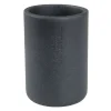Xenos Badkamer beker Nature - antraciet - ø8x11.5 cm- Tandenborstelbekers