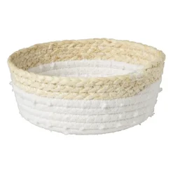 Xenos Badkamer mandjes jute - set van 3- Badkamer Accessoires|Kerstcadeaus