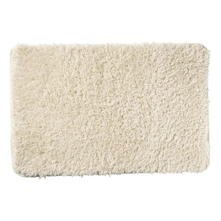 Xenos Badmat fluffy - beige - 45x70 cm- Badmatten