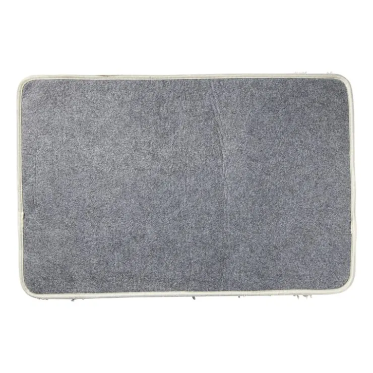 Xenos Badmat fluffy - beige - 45x70 cm- Badmatten