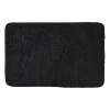 Xenos Badmat fluffy - zwart - 45x70 cm- Badmatten