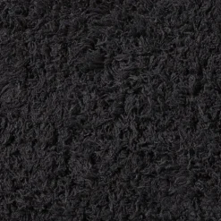 Xenos Badmat fluffy - zwart - 45x70 cm- Badmatten