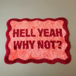 Xenos Badmat hell yeah why not - roze - 50x70 cm- Badmatten
