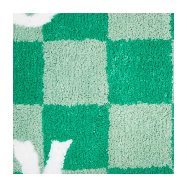 Xenos Badmat Take it Easy - groen/wit - 50x70 cm- Badmatten