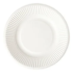Xenos Bagasse bord - wit - ø21x1.8 cm- Wegwerpservies