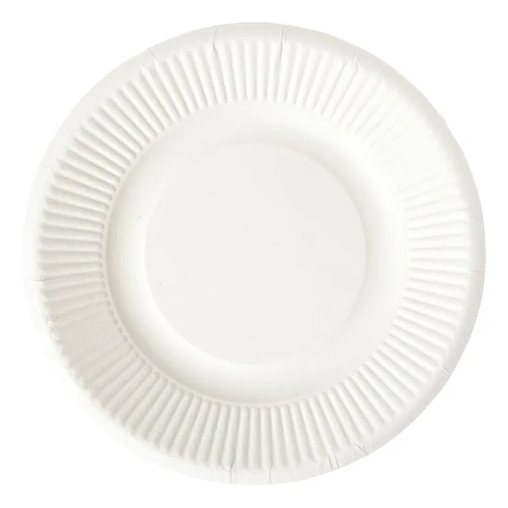 Xenos Bagasse bord - wit - ø21x1.8 cm- Wegwerpservies