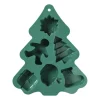 Xenos Bakvorm kerstfiguren - groen - 22x18x2.5cm- Bakvormen|Kerst Bakken