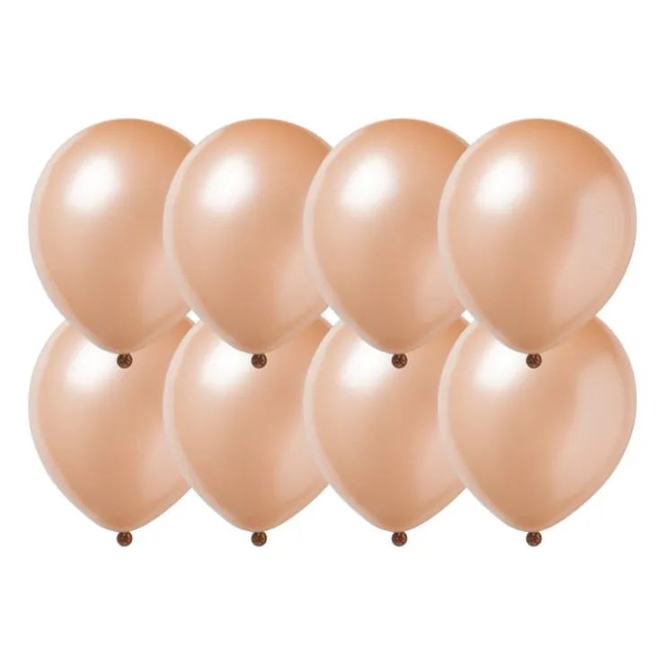 Xenos Ballonnen metallic - rose goud - set van 8- Ballonnen