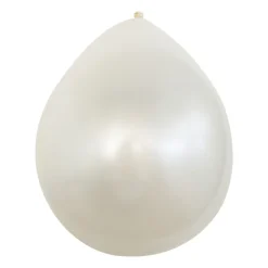 Xenos Ballonnen metallic - wit - 9 stuks- Ballonnen|Bruiloft