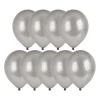Xenos Ballonnen metallic - zilver - set van 9- Ballonnen|Bruiloft