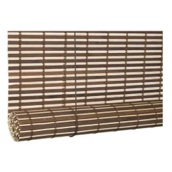 Xenos Bamboe rolgordijn - bruin - 150x180 cm- Rolgordijnen
