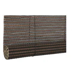 Xenos Bamboe rolgordijn - donkerbruin - 60x180 cm- Rolgordijnen