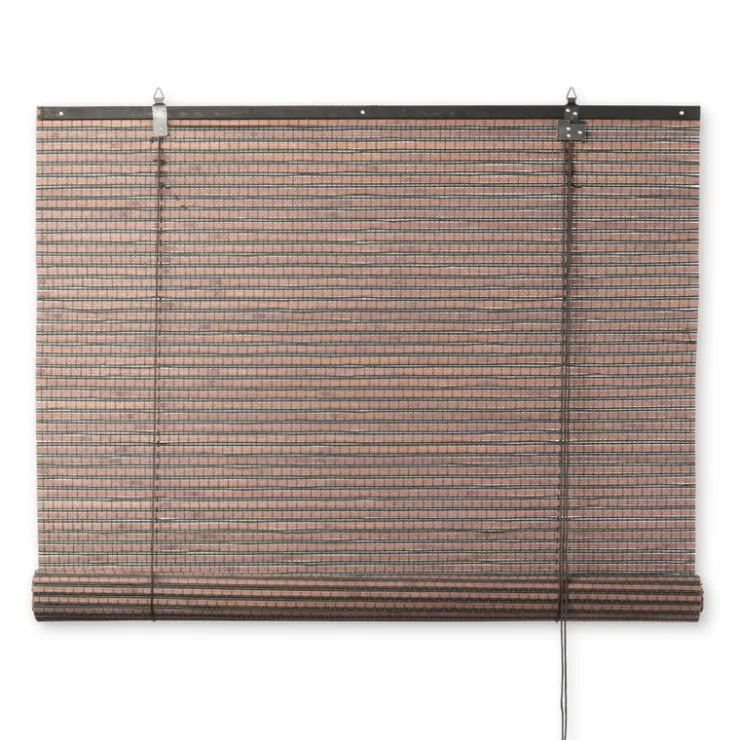 Xenos Bamboe rolgordijn - donkerbruin - 90x180 cm- Rolgordijnen