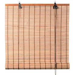 Xenos Bamboe rolgordijn - lichtbruin - 120x180 cm- Rolgordijnen