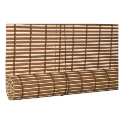 Xenos Bamboe rolgordijn - lichtbruin - 120x180 cm- Rolgordijnen