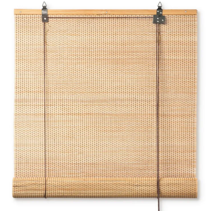 Xenos Bamboe rolgordijn - naturel - 60x130 cm- Rolgordijnen