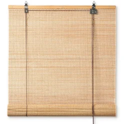 Xenos Bamboe rolgordijn - naturel - 90x180 cm- Rolgordijnen