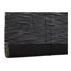 Xenos Bamboe rolgordijn - zwart - 60x130 cm- Rolgordijnen