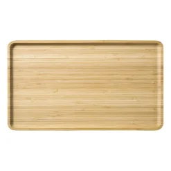 Xenos Bamboe tray klein - bruin - 1.8x28x18 cm- Dienbladen