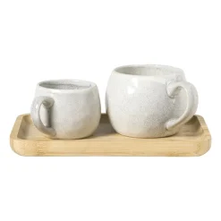 Xenos Bamboe tray klein - bruin - 1.8x21x14.5 cm- Dienbladen