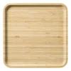 Xenos Bamboe tray vierkant - bruin - 1.8x24.5x24.5 cm- Dienbladen