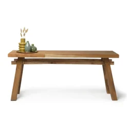 Xenos Bankje recycle Ubud - hout - 116 cm- Bankjes