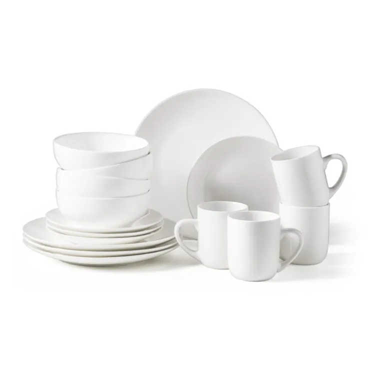 Xenos Basic dinerbord rond - wit - Ø26.5 cm- Borden