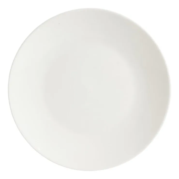 Xenos Basic ontbijtbord rond - wit - Ø19 cm- Borden
