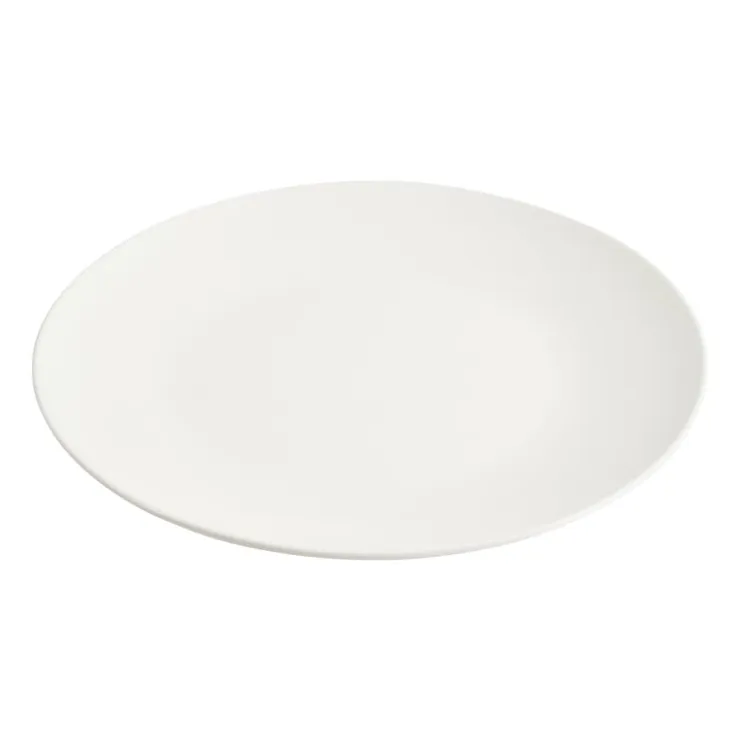 Xenos Basic ontbijtbord rond - wit - Ø19 cm- Borden