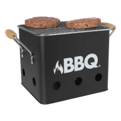 Xenos Bbq kubus - mini barbecue - 27.5x17x15.5 cm- Barbecue