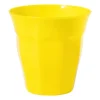 Xenos Beker facet - geel - 250 ml- Buitenservies|Kinderservies