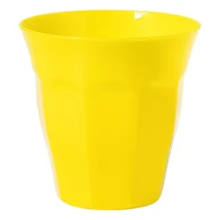 Xenos Beker facet - geel - 250 ml- Buitenservies|Kinderservies
