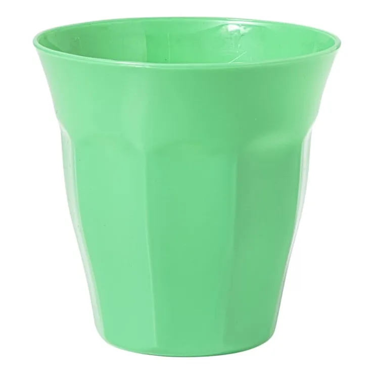 Xenos Beker facet - groen - 250 ml- Buitenservies|Kinderservies