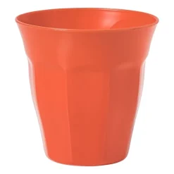 Xenos Beker facet - rood - 250 ml- Buitenservies|Kinderservies