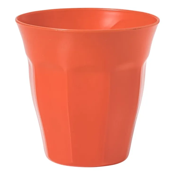 Xenos Beker facet - rood - 250 ml- Buitenservies|Kinderservies